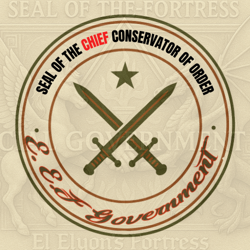 Seal of the Chief Conservator of Order – E.E.F. Government
